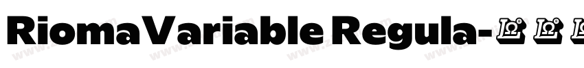 RiomaVariable Regula字体转换